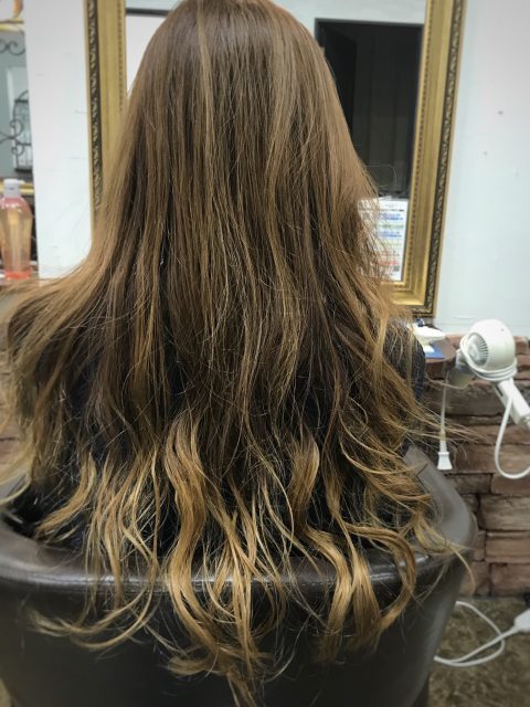 ロングからロブへスタイルチェンジ 美容室wiz 美容院 ヘアサロン