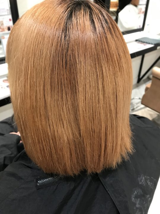 オレンジ味を消してくれるディープネイビーカラー 美容室wiz 美容院 ヘアサロン